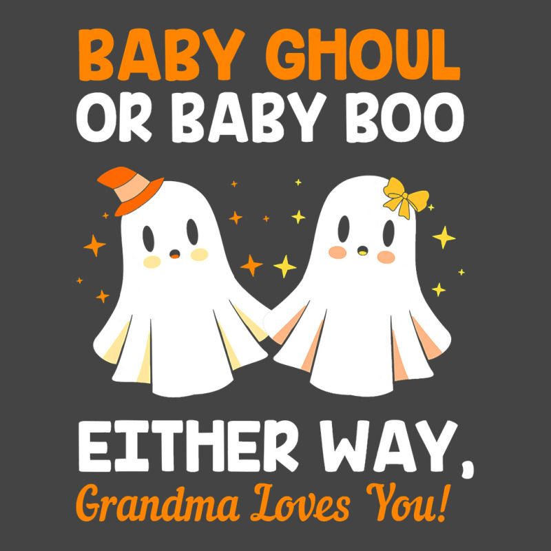 Baby Shower Grandma Halloween Gender Reveal Booy Or Ghoul Basic T-shirt by HANANELArtist | Artistshot