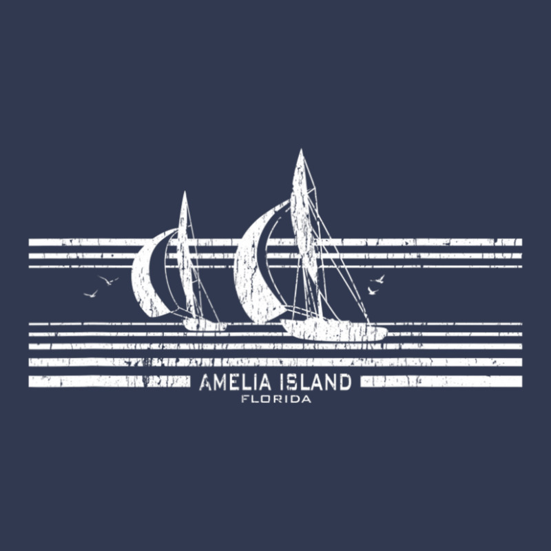 Amelia Island Fl Sailboat Vintage 70s Sailing Basic T-shirt by michaelyounger19 | Artistshot