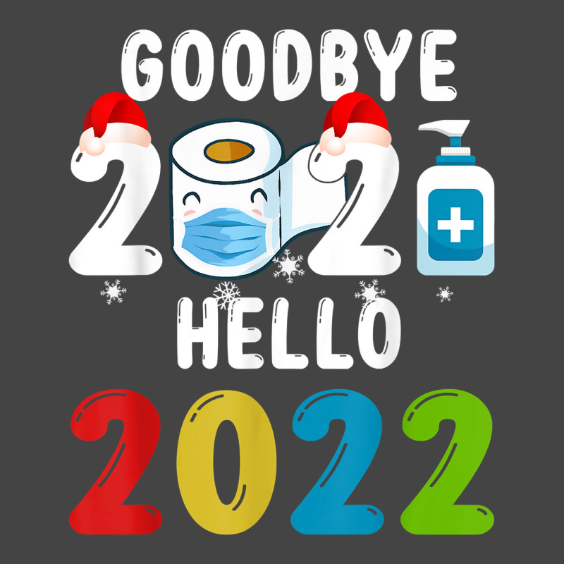 Goodbye 2021 Hello 2022 Santa Hat Mask Syringe New Year Eve T Shirt Basic T-shirt | Artistshot