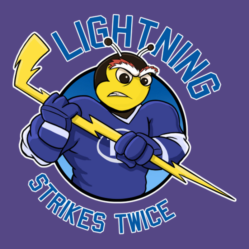 Lightning Strikes Twice Hockey Championsthunderbug Basic T-shirt by JudyRowena | Artistshot