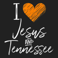 I Love Jesus And Tennessee Shirt Orange Heart Cute Fan Gift Basic Youth T-shirt | Artistshot