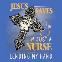 Jesus Saves I_m Just A Nurse Lending My Hand Basic Youth T-shirt | Artistshot