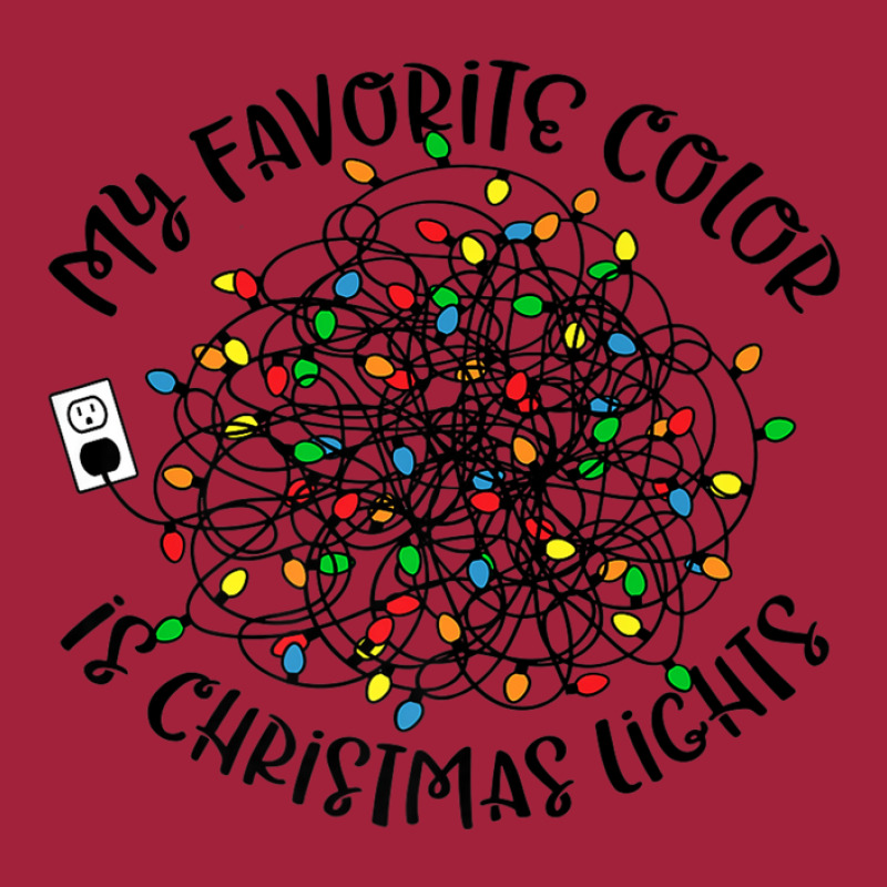 My Favorite Color Is Christmas Lights, Funny Christmas Basic Youth T-shirt by pusadalesyuki | Artistshot