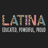 Latina Educated Powerful Proud Women's Latinx Leopard Print T Shirt Basic Youth T-shirt | Artistshot