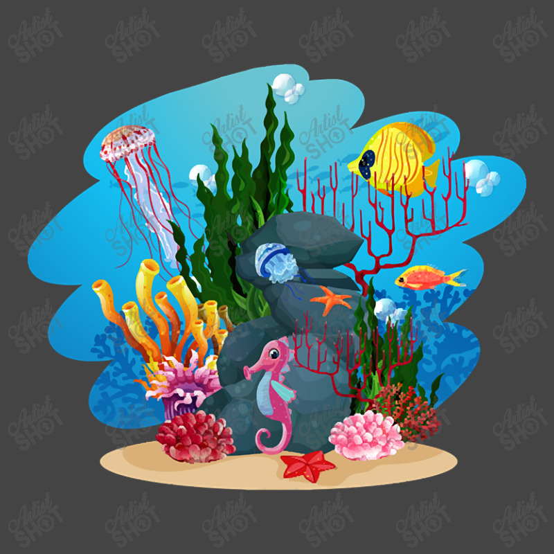 Undersea Life Coral Reef With Fish And Water Plants  Cartoon Landscape Basic Youth T-shirt | Artistshot