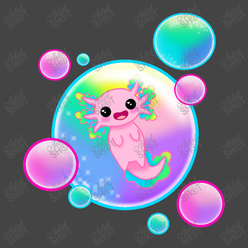 Kawaii Axolotl With Bubbles Basic Youth T-shirt by Min05 | Artistshot