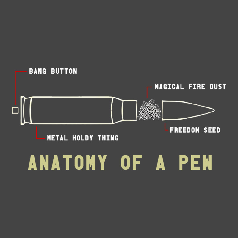 Anatomy Of A Pew Funny Shooting Ammo Design Basic Youth T-shirt | Artistshot