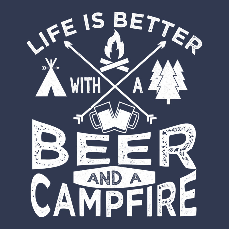 Camping Hoodie Men Women Beer Campfire Graphic Tent Basic T-shirt | Artistshot