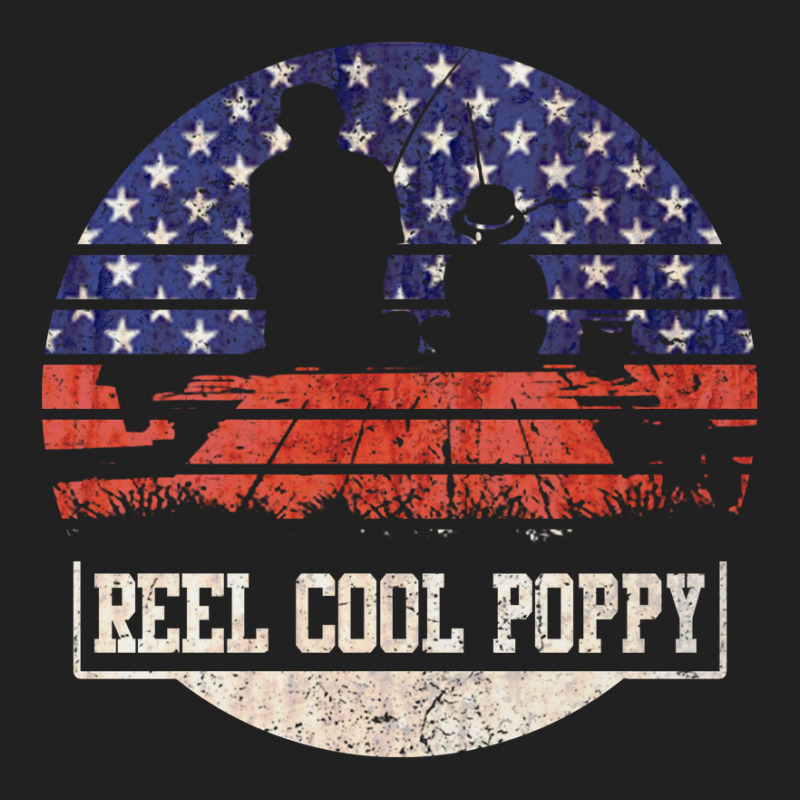 Mens Reel Cool Poppy Fish Fishing Usa    4th Of July Gifts 3 Basic T-shirt | Artistshot