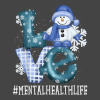 Mental Health Love Snowman Funny Winter Season Christmas T Shirt Basic T-shirt | Artistshot