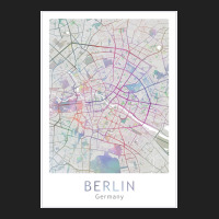 Berlin City Map Europe Germany Travel Basic T-shirt | Artistshot