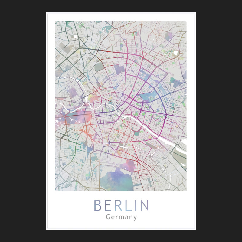 Berlin City Map Europe Germany Travel Basic T-shirt | Artistshot