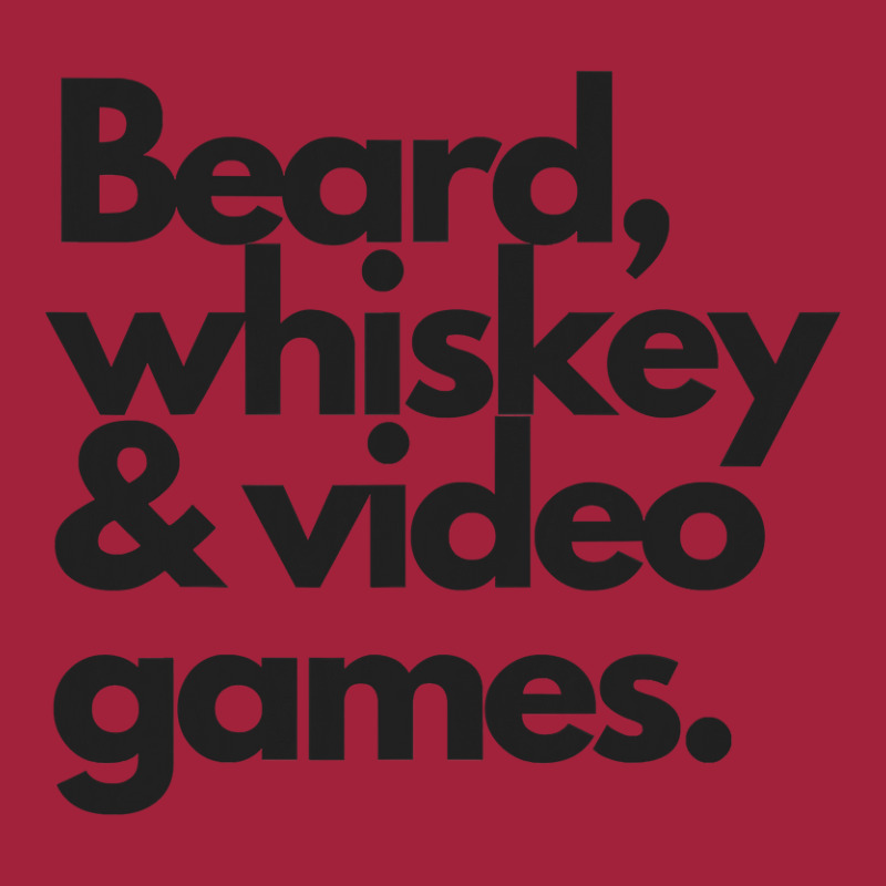 Beard, Whiskey   Video Games  Manly Whiskey Drinker Basic T-shirt | Artistshot