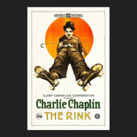 Vintage Hollywood Nostalgia The Rink Charlie Chaplin Film Movie Advert Basic Youth T-shirt | Artistshot