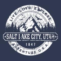 Salt Lake City Utah Usa Distressed Style Adventure Design Zip Hoodie Basic Youth T-shirt | Artistshot