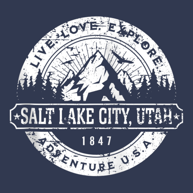 Salt Lake City Utah Usa Distressed Style Adventure Design Zip Hoodie Basic Youth T-shirt | Artistshot