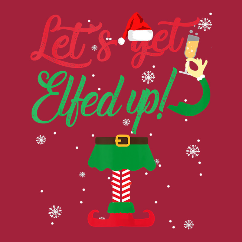 Let S Get Elfed Up Funny Drinking Christmas Gift Basic Youth T-shirt by Davidartist | Artistshot