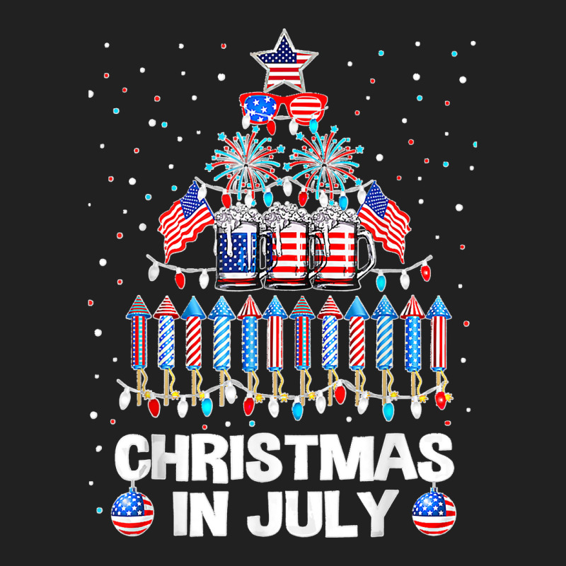 Awesome Beer Xmas Tree Summer For Christmas In July Basic T-shirt | Artistshot