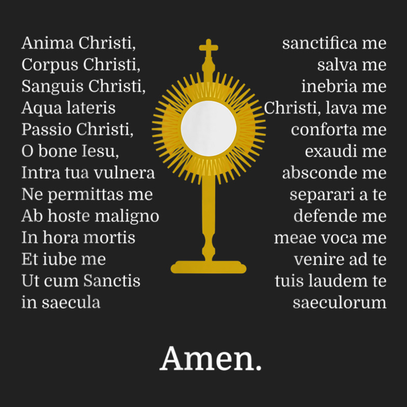 Anima Christi Tshirt Soul Of Christ Sanctify Catholic Latin Basic T-shirt by ReginaldLewisMay | Artistshot