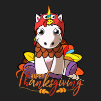 Happy Thanksgiving Unicorn Cute Turkey Costume Basic T-shirt | Artistshot