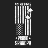 Limited Edition Us Proud Air Force Grandpa With American Flag Veteran Basic T-shirt | Artistshot