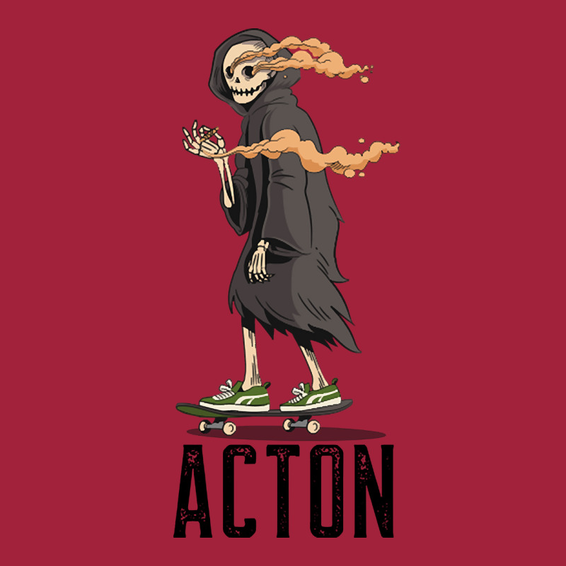 Limited Edition Acton Los Angeles California, Skeleton On A Skateboard Basic T-shirt | Artistshot