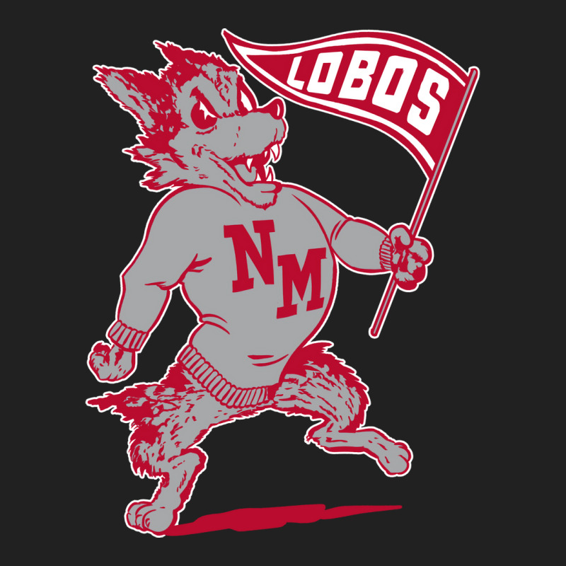 Vintage Looking Unm Lobos Yellow Red Basic T-shirt | Artistshot