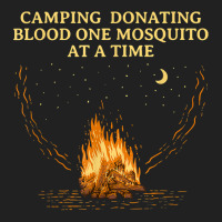 Donating Blood One Mosquito Camping Funny Camper Humor T Shirt Basic T-shirt | Artistshot