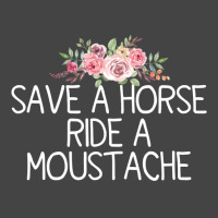 Save A Horse Ride A Moustache   Trending Green Basic T-shirt | Artistshot