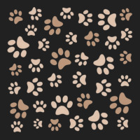 Seamless Light Brown Colored Paw Design 1 Basic T-shirt | Artistshot