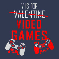 V Is For Video Games Funny Valentines Day Gamer Gift Basic T-shirt | Artistshot