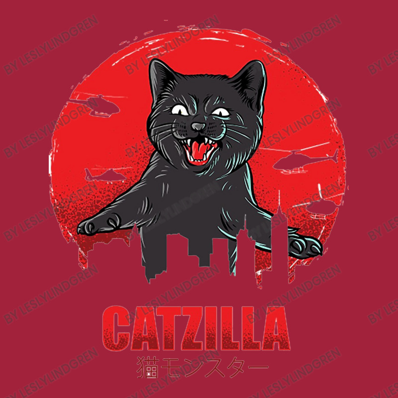 Cat Zilla Funny Cat Basic T-shirt by LeslyLindgren | Artistshot