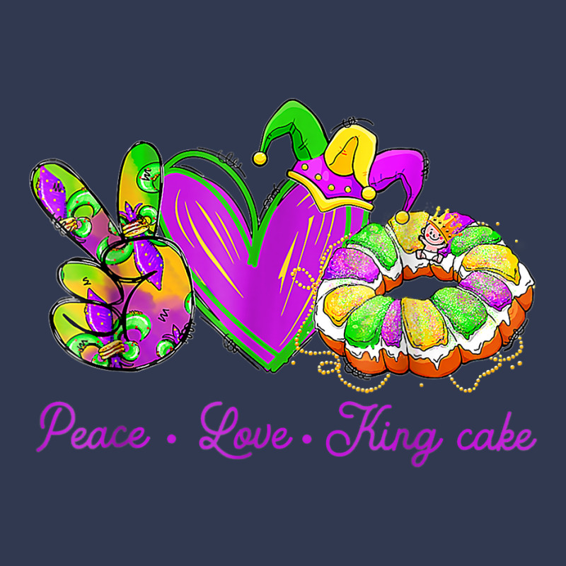 Peace Love King Cake Funny Mardi Gras Party Carnival Gifts T Shirt Basic T-shirt | Artistshot