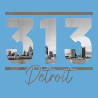 Detroit 313 Area Code Skyline Michigan Vintage Basic Youth T-shirt | Artistshot