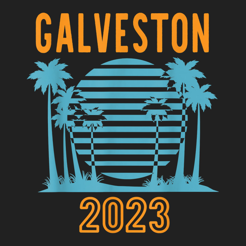 Galveston 2023 Family Vacation Cool Palm Tree T Shirt Basic Youth T-shirt by noelenedh2mar | Artistshot