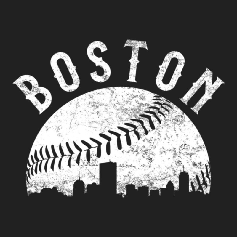 Hot Trend Vintage Boston Massachusetts Skyline Basic Youth T-shirt by Crews Micki | Artistshot