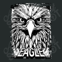 Eagle Black And White Women's Triblend Scoop T-shirt | Artistshot