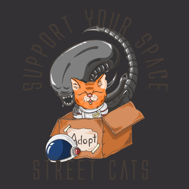 Support Your Space Street Cats Vintage Hoodie | Artistshot