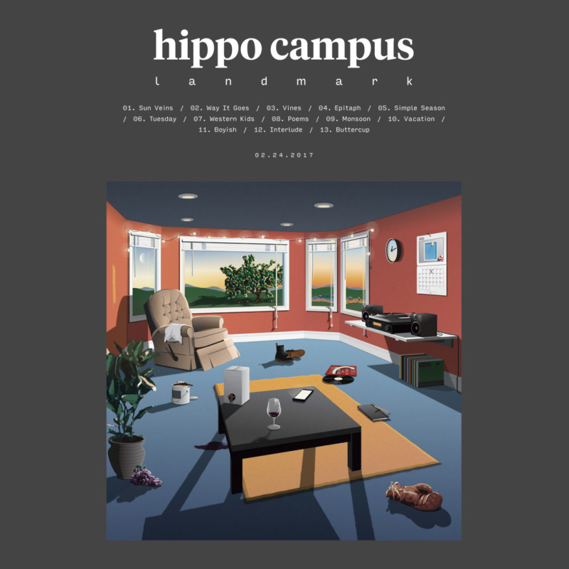 Hippo Campus   Landmark (2017) Music Album Cover Poster Basic T-shirt | Artistshot