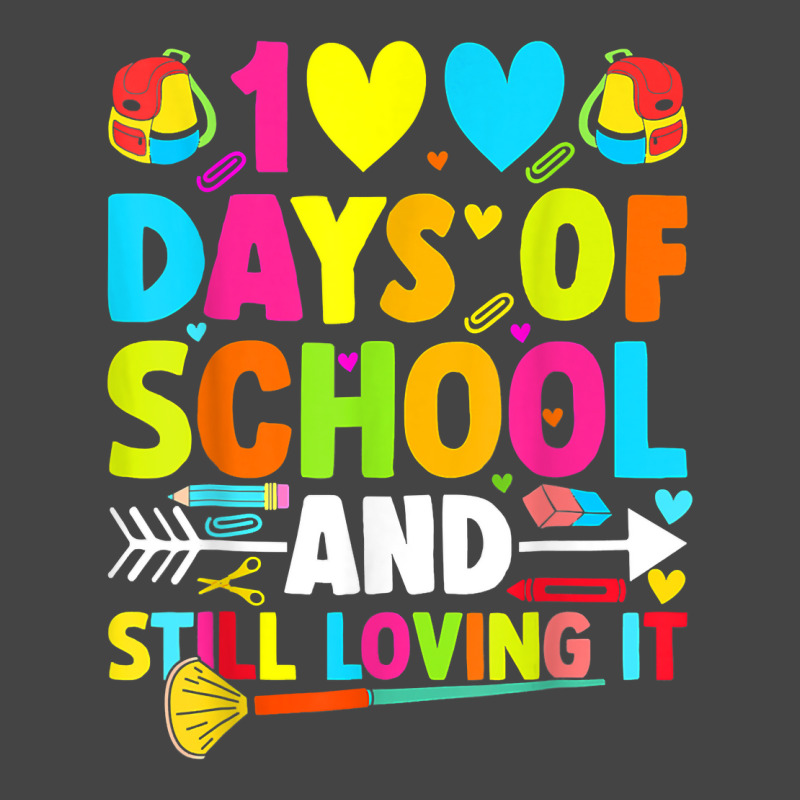 Cute 100 Days Of School And Still Loving It Hearts 100th Day T Shirt Basic T-shirt | Artistshot