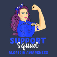 Support Squad Blue Warrior Alopecia Awareness Women Basic T-shirt | Artistshot