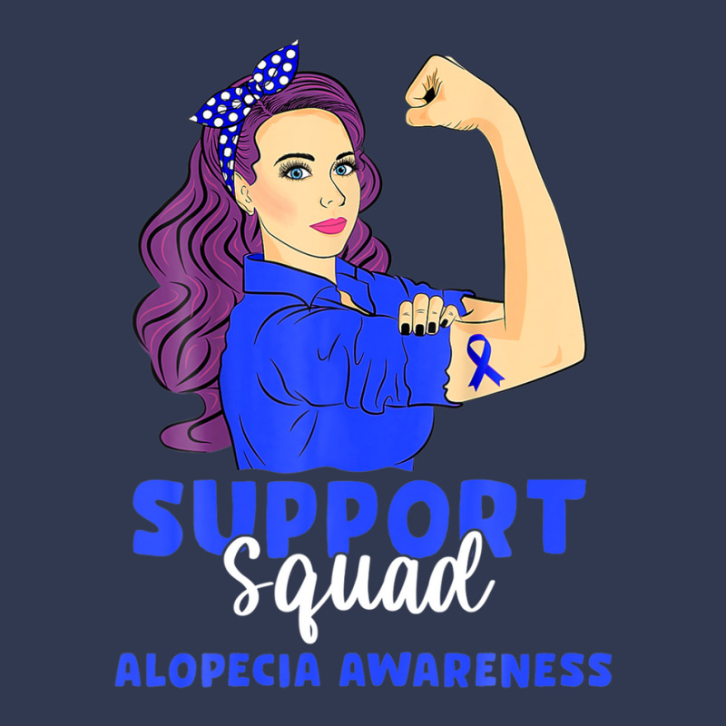 Support Squad Blue Warrior Alopecia Awareness Women Basic T-shirt | Artistshot