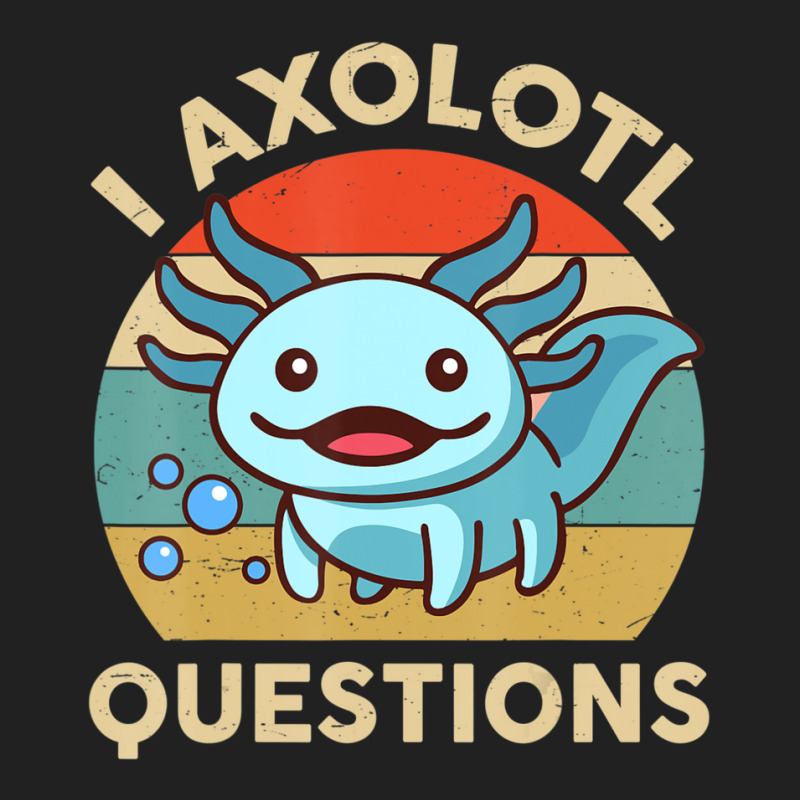 Hot Trend I Axolotl Questions Cute Axolotl Plush Funny Kids Basic T-shirt by behindcedar22 | Artistshot