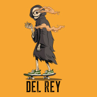 Trending Del Rey Los Angeles California, Skeleton On A Skateboard Smok Basic T-shirt | Artistshot