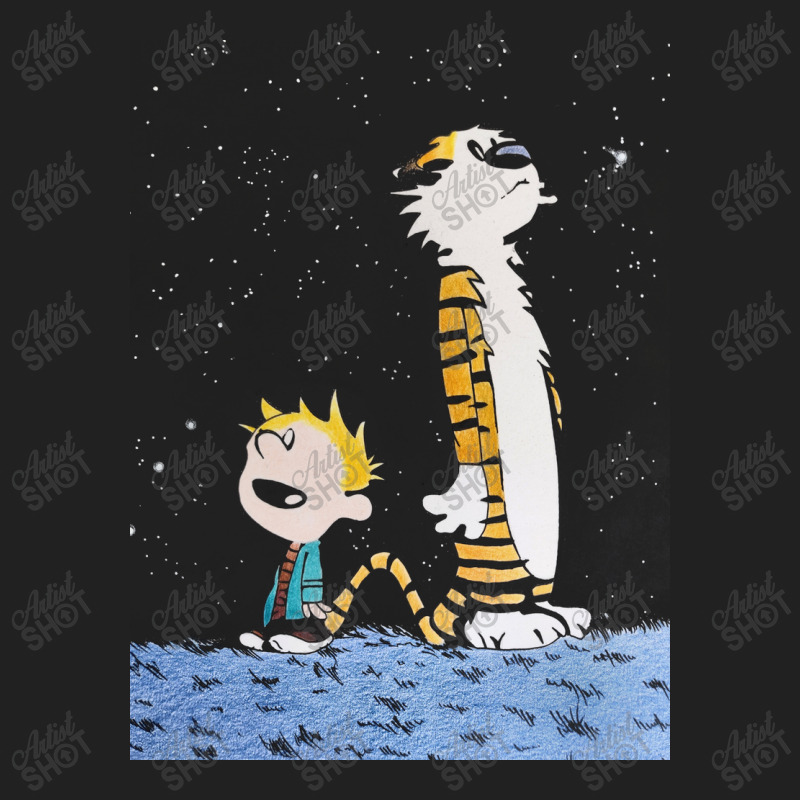 Calvin On The Galaxy Basic T-shirt | Artistshot