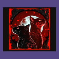 Red And Black Cats Howling At The Moon V2 Red No28   Collection   Cats Basic T-shirt | Artistshot