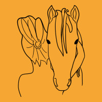 Hot Trend Hugging My Horse, Line Art Basic T-shirt | Artistshot