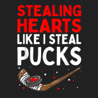 Stealing Heart Like I Steal Pucks Valentines Day Hockey Cute T Shirt Basic T-shirt | Artistshot