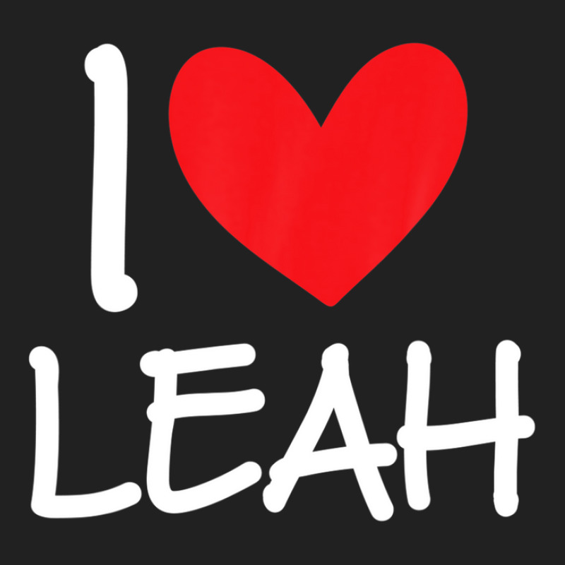 I Love Leah Name Personalized Girl Woman Bff Friend Heart Basic T-shirt | Artistshot