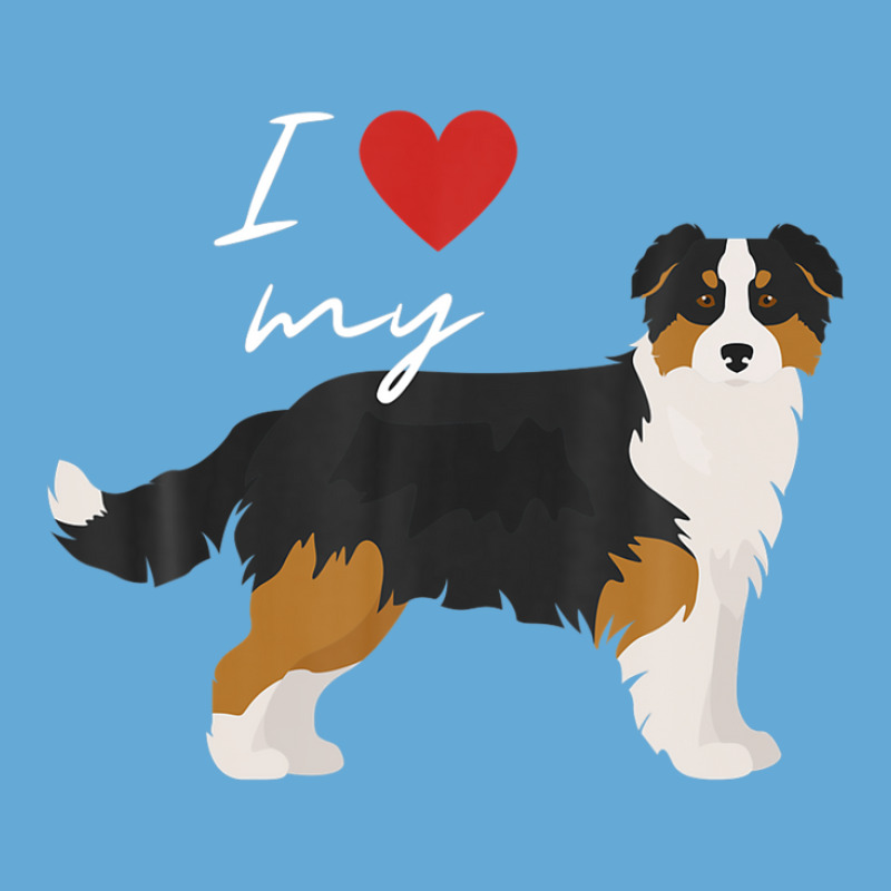 I Love My Black & Tan Australian Shepherd Dog Lover Basic T-shirt by winatadeepood | Artistshot